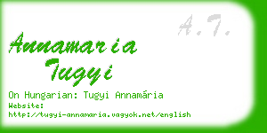annamaria tugyi business card
